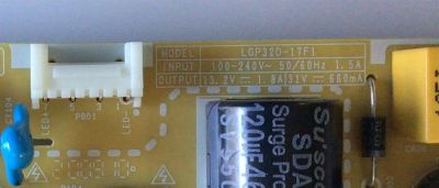 FUENTE DE PODER PARA TV LG / NUMERO DE PARTE EAY64548902 / EAX69091401 / 64548902 / LGP32D-17F1 / PANEL HC320DXN-ABSL3-2141 / NC320DXG-ABGX2 / MODELO 32LM570BPUA / 32LM570BPUA.BUSELJM / 32LM620PUA.BUSELJM - Imagen 4