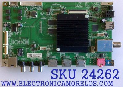 MAIN PARA TV HITACHI / NUMERO DE PARTE 515C16010M08 / MS16010-ZC01-01 / 1010312307 / M19046-MT / E022M394-C1 / E168066 / PANEL CC575PU1L01 / MODELO 58C61