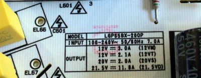FUENTE DE PODER PARA TV LG / NUMERO DE PARTE EAY65768811 / EAX68999601 / 65768811 / LGP65BX-20OP / E301791 / PANEL AC650AQL / MODELO OLED65BXPUA / OLED65BXPUA.DUSQLJR / OLED65BXAUA.DUSQLJR - Imagen 3