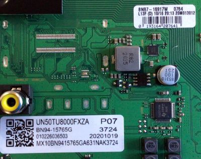 MAIN PARA TV SAMSUNG 4K·UHD·HDR / NUMERO DE PARTE BN94-15765G / BN41-02756C / BN97-16917W / BN9415765G / PANEL'S	CY-BT050HGPR1V / CY-BT050HGPV1H / DISPLAY CC500PV6D VER.01 / 50357A / MODELOS UN50TU8000FXZA YB06 / UN50TU8000FXZA LA09 / UN50TU8000FXZA LB10 - Imagen 3