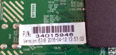 MAIN FUENTE (COMBO) PARA TV ELEMENT / NUMERO DE PARTE 34015946 / TP.MS3393.PB801 / K16031081/ PANEL T500HVN08.2 / MODELO ELEFJ501 / ELFW5017 R807RRR - Imagen 2