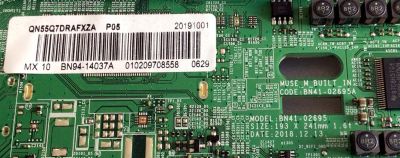 MAIN PARA TV SAMSUNG NUMERO DE PARTE BN94-14037A / BN41-02695A / BN97-15514D / PANEL CY-TR055FLLV3H / DISPLAY BN96-48139A / BN9648139A / MODELO QN55Q7DRAFXZA FA01 - Imagen 3