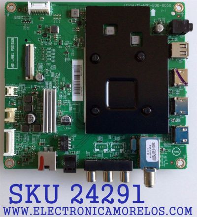 MAIN PARA TV INSIGNIA / NUMERO DE PARTE GXKCB02K042 / 715GA715-M01-B00-005G / 715GA715-M01-B00-005K / GXKCB02K042000X / PANEL TPT550U1-QVN05.U REV:S57B1AY / MODELO NS-55DF710NA21