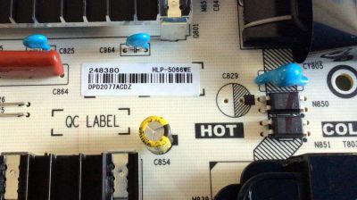 FUENTE DE PODER PARA TV HISENSE / NUMERO DE PARTE 248380 / RSAG7.820.8717/ROH / HLP-5066WE / CQC13134095636 / E166702 / PANEL HD650V3U52-TDL3 / DISPLAY T650QVN07.5 / MODELO 65R8F5 / 65R8F / 65H8F - Imagen 2