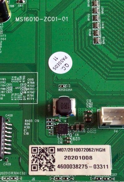 MAIN PARA TV WESTINGHOUSE ORIGINIAL ROKU TV 4K UHD HDR / NUMERO DE PARTE 515C16010M07 / MS16010-ZC01-01 / 2E01413C0 / KB6160 / E503744 / PANELS CC580PV7D / CC580PV4D / MODELO WR58UX4019 - Imagen 2