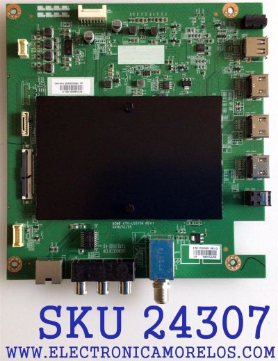 MAIN PARA TV TOSHIBA / NUMERO DE PARTE 631V0Q000E0 / 691V0Q000E0 / VTV-L55736 / VTV-L55736 REV:1 / E89382 / 7160248-5 / PANEL K550WDCRA-UK350A7 / MODELO 55LF621U21