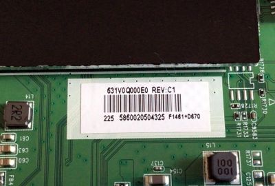 MAIN PARA TV TOSHIBA / NUMERO DE PARTE 631V0Q000E0 / 691V0Q000E0 / VTV-L55736 / VTV-L55736 REV:1 / E89382 / 7160248-5 / PANEL K550WDCRA-UK350A7 / MODELO 55LF621U21 - Imagen 3