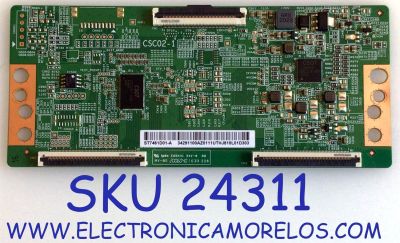 T-CON PARA TV TCL / NUMERO DE PARTE 34291100AZ / CSC02-1 / ST7461D01-A / 34291100AZ0111 / 34.29110.0AZ / E88441 / PANEL LVU750NDEL CD9W03 / DISPLAY ST7461D01-A VER.2.1 / MODELOS 75S431 / 75S434 / 75S435 / 75S546 / 75S446