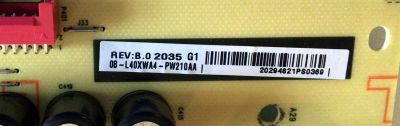 FUENTE DE PODER PARA TV TCL / NUMERO DE PARTE 08-L40XWA4-PW210AA / 40-L40XW4-PWB1CG / L40XW / E148158 / PANEL LVU750NDEL CD9W03 / DISPLAY ST7461D01-A VER.2.1 / MODELOS 75S431 / 75S434 / 75S435 / 75S446 - Imagen 3