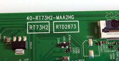 MAIN PARA TV TCL / NUMERO DE PARTE 08-CS55CUN-OC426AA / 40-RT73H2-MAA2HG / RTD2873 / RT73H2 / 08-RT73005-MA200AA / 08-RT73005-MA300AA / V8-RT73K01-LF1V1679 / PANEL LVU550NDJL CD9W00 / MODELO 55S535 - Imagen 2