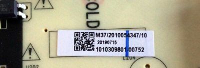 FUENTE DE PODER PARA TV WESTINGHOUSE / NUMERO DE PARTE 1010309801 / TV5006-ZC02-02 / M37/2010054347/10 / 2010054347 / 1010309801-00752 / 20190715 / E021M289-T1 / E168066 / PANEL ST4251D01-3 / MODELO WR43UT4009 / WR43FX2019 - Imagen 2