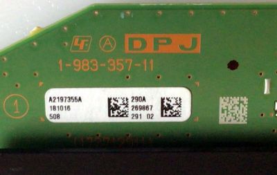 TARJETA DPJ PARA TV SONY 4K SMART BRAVIA / NUMERO DE PARTE A2197355A / 1-983-357-11 / 198335711 / 173712911 / A2197355A 290A / A-2197-355-A / PANEL LE550PQL (HL)(A3) / MODELO XBR-55A9F / XBR-55A9F - Imagen 3