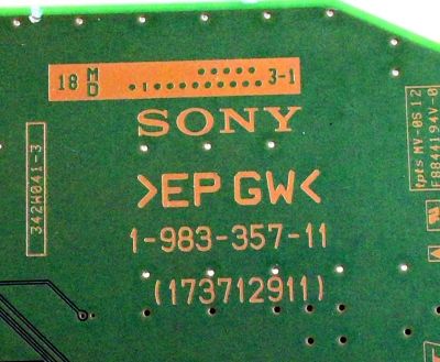 TARJETA DPJ PARA TV SONY 4K SMART BRAVIA / NUMERO DE PARTE A2197355A / 1-983-357-11 / 198335711 / 173712911 / A2197355A 290A / A-2197-355-A / PANEL LE550PQL (HL)(A3) / MODELO XBR-55A9F / XBR-55A9F - Imagen 2