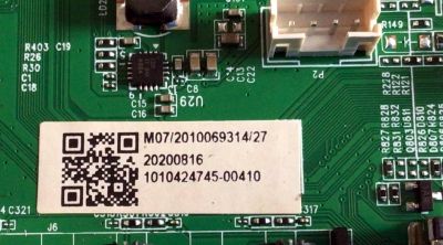 MAIN PARA TV JVC / NUMERO DE PARTE MS16010-ZC01-01 / 2E01413C0 / KB6160A / E503744 / PANEL CC580PV7D / DISPLAY CC580PV7D VER.02 / MODELO LT-58MAW595 / ((NOTA IMPORTANTE:CHECAR QUE EL PANEL Y MODELO CORRESPONDA CON SU TELEVISION)) - Imagen 3