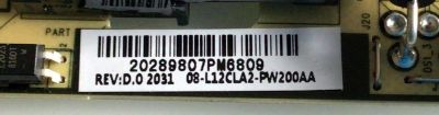 FUENTE DE PODER PARA TV TCL / NUMERO DE PARTE 08-L12CLA2-PW200AA / 40-L12CH4-PWD1CG / 40-L12CH4-PWF1CG / PANEL'S LVU550NEL CS9W17 / LVU550NDEL CS9W17 / MODELOS 55S20 / 55S431 / 55S433 / 55S434 / 55S435 / 55S446 / 55S21 - Imagen 2