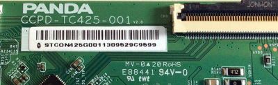 T-CON PARA TV HARMONTEC / NUMERO DE PARTE STCON425G-001 / CCPD-TC425-001 / STCON425G0011309529C9599 / PANEL´S  LVF430PADX / CC430LV1D VER.03 / MODELOS HT-43 ST FHD / 43D33 - Imagen 2