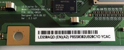 T-CON PARA TV VIZIO / NUMERO DE PARTE 6871L-6460A / 6870C-0852A / 6460A  / PANEL LE650AQD (EN)(A2) / MODELO OLED65-H1 OTYPZSKW - Imagen 2