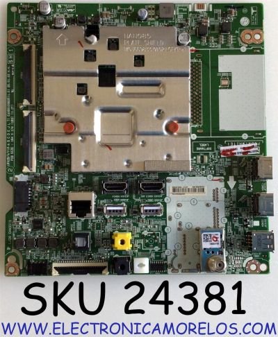 MAIN PARA TV LG 4K UHD AI THINQ SMART TV / NUMERO DE PARTE EBT66575701 / EAX69109605 / EAX69109605(1.0) / PANEL NC750DQH-ABHR1 / NUMERO DE DISPLAY HV750QUB-M7D / MODELO 75UN8570AUD / 75UN8570AUD.BUSFLKR