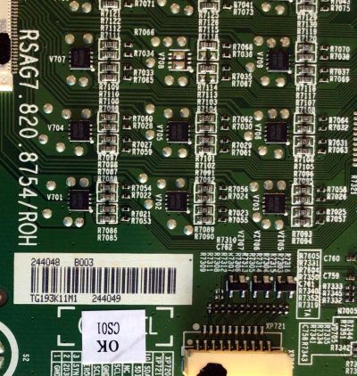 LED DRIVER PARA TV HISENSE ULED 4K SMART TV / NUMERO DE PARTE 244048 / RSAG7.820.8754/ROH / 244049 / E303981 / PANEL HD650V3U51-TAL3\S2\FJ\GM\ROH / MODELO 65H8F / 65H8F 65A6501EU - Imagen 2