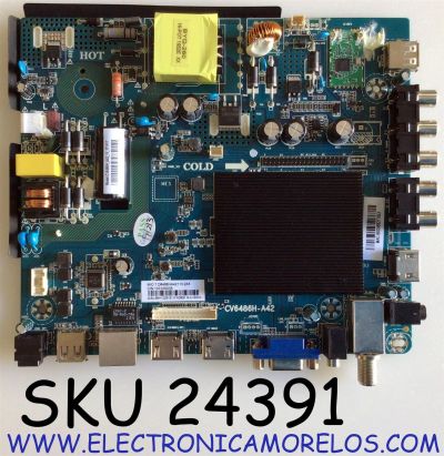 MAIN FUENTE (COMBO) PARA TV POLAROID / NUMERO DE PARTE 1641018576 / TP.MS3393.PB801 / 39LED-01 / UG39L1641018576 / PANEL LS390TU2P01 / MODELO PTV3915LED