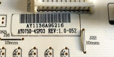 FUENTE DE PODER PARA TV SEIKI / NUMERO DE PARTE AY075D-4SF03 / 3BS0027014 / E141940 / AY075D-4SF03 REV:1.0 / AY1136A95216 / PANEL BLHV320WX2-101 / MODELO SE321FB - Imagen 2