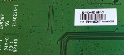 MAIN PARA TV TOSHIBA / NUMERO DE PARTE 631V0G00560 / VTV-L55731 / VTV-L55731 REV:1A / 631V0G00560 RE:C1 / 7160236-1 / E89382 / MODELO TF-55A810U21 - Imagen 2