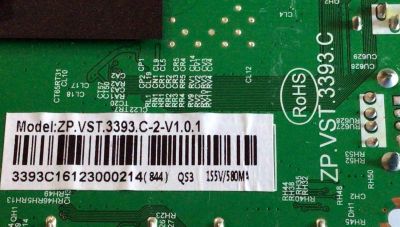 MAIN PARA TV PROSCAN / NUMERO DE PARTE 3393C1612 / ZP.VST.3393.C / 3393C16123000214 / 2PE8139-1 / ZP.VST.3393.C-2-V1.0.1 / PANEL XYD50BA03 / MODELO PLDED5068A-D - Imagen 2