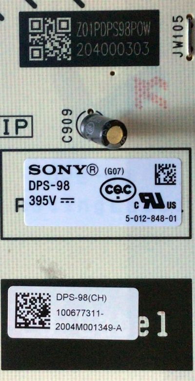 SUB FUENTE DE PODER PARA TV SONY 8K SMART TV / NUMERO DE PARTE 1-006-773-11 / 100627211 / 100677311 / DPS-98(CH) / 204000303 / DPS-98 / PANEL HDAS075DTU02 / MODELO XBR-75Z8H / XBR75Z8H - Imagen 3