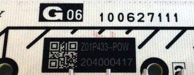 FUENTE DE PODER PARA TV SONY / NUMERO DE PARTE 100677211 / 1-006-772-11 / 100627111 / APS-433(CH) / APS-433 / 204000417 / PANEL HDAS075DTU02 / MODELO XBR-75Z8H / XBR75Z8H - Imagen 2