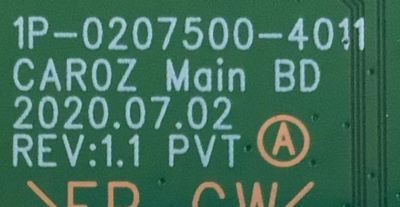 MAIN PARA VIZIO 4K UHD CON HDR SMART TV RESOLUCION (3840 x 2160) / NUMERO DE PARTE 0170CAROZ100 / 1P-0207500-4011 / 1P-0207C00-4011 / 0170CAROZ100 388B / 0170CAR0Z100 / PANEL SD700DUA-6 / MODELO M706X-H3 / M706X-H3 LFTGB7AW - Imagen 3