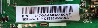 MAIN PARA TV INSIGNIA / NUMERO DE PARTE / TD.T950.67 / AMBA15CVTH20041277-0A00992 / FW:ELKA+1847+96 / E-P-C3SS3W-32-NA / H20041277-0A06723 / PANEL TPT320B5-H1F01.D REV:S02BG / MODELO NS-32DF310NA19 - Imagen 3