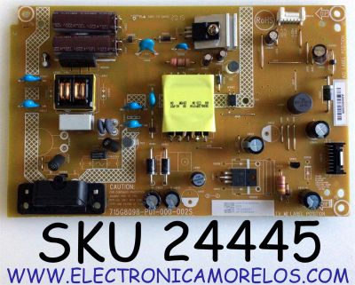 FUENTE DE PODER PARA TV INSIGNIA / NUMERO DE PARTE PLTVK1205XA1 / 715G8098-P01-000-002S / (X)PLTVK1205XA1 / VK1205XA1 / 4877048P2225  / A2005052006 / PANEL TPT320B5-H1F01.D REV:S02BG / MODELO NS-32DF310NA19