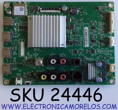 MAIN PARA TV VIZIO ORIGINAL 4K UHD HDR SMARTCAST / NUMERO DE PARTE XKCB02K055 / 715GA874-M0C-B00-004K / 715GA874-M0C-B00-004G / PANEL TPT580WR-PV7D.Q REV:S02B / TPT580WR-PV7D.Q REV:S02A / DISPLAY CC580PV7D VER.01 / MODELOS V585-H11 / V585-H11 LTCDZIOW