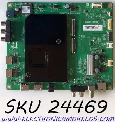 MAIN PARA TV VIZIO 4K SMART TV QUANTUM COLOR / NUMERO DE PARTE 756TXKCB02K017 / 715GA755-M0D-B00-005Y / XKCB02K017 / (X)XKCB02K017000X / XKCB02K0170 / PANEL T650QVF09.5 / MODELO P65Q9-H1 / P65Q9-H1 LTYAZNKW