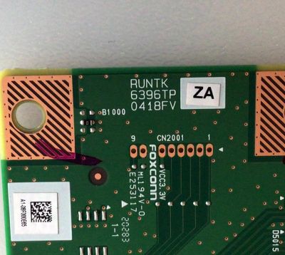 T-CON PARA TV LG 4K HDR SMART LED TV / NUMERO DE PARTE RUNTK6396TPZA / 1P-118BC00-4010 / 6396TPZA / 0418FVZA / RUNTK0418FVZA / E253117 / PANEL NC600DQE-VSHP7 / MODELO 60UN7000PUB / 60UN7000PUB.BUSMLKR - Imagen 2