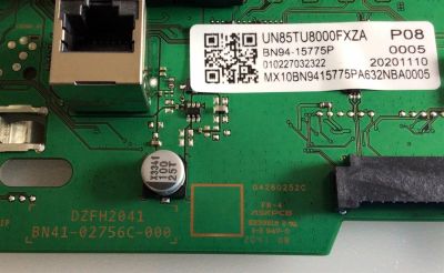 MAIN PARA TV SAMSUNG 4K·UHD·HDR SMART TV / NUMERO DE PARTE BN94-15775P / BN41-02756C / BN97-17212V / BN41-02756C-000 / BN9415775P / PANEL CY-BT085HGAV1H / DISPLAY BN96-50493A / BN9650493A / MODELOS UN85TU8000 / UN85TU8000FXZA / UN85TU8000FXZA AA02 - Imagen 3