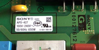FUENTE DE PODER PARA TV SONY / NUMERO DE PARTE 1-474-746-11 / 100127612 / 147474611 / APS-427(CH) / 209006479 / APS-427 / PANEL LE650AQP (AM)(A1) / MODELO XBR-65A9G / XBR65A9G - Imagen 3