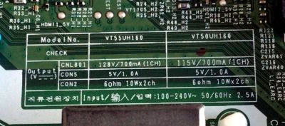 MAIN FUENTE PARA TV SAMSUNG / NUMERO DE PARTE BN96-51849A / ML41A050594A / BN9651849A / KANT-SU2_7000_55_WW / VT50UH160 / PANEL CY-BT050HGJV2H / MODELOS UN50TU7000FXZA / UN50TU700DFXZA GB04 / UN50TU7000FXZA GB04 - Imagen 2