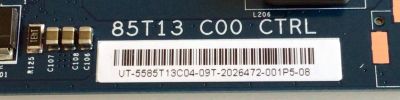 T-CON PARA TV SONY ANDROID 4K ULTRA HD SMART TV / NUMERO DE PARTE 55.85T13.C04 / 5585T13C04 / 85T13-C00 / 85T13 C00 CTRL / E222034 / PANEL YSAF085CNU01 / DISPLAY T850QVR04.0  / MODELO SONY  XBR-85X800H / XBR85X800H - Imagen 2