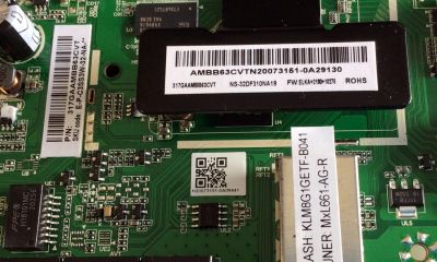 MAIN PARA TV INSIGNIA / NUMERO DE PARTE 317GAAMBB63CVT / TD.T950.67 / E-P-C3SS3W-32-NA / AMBB63CVTN20073151 / N20073151 / E254215 / DISPLAY CV320H1-F01 / MODELO NS-32DF310NA19 - Imagen 2