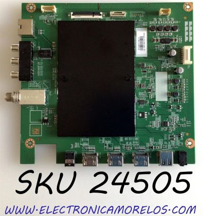 MAIN PARA TV TOSHIBA / NUMERO DE PARTE 631V0Q00110 / VTV-L55736 / VTV-L55736 REV:1 / 631V0Q00110 REV:C4 / E89382 / 7160248-5 / PANEL K430WDRA / NUMERO DE DISPLAY T430QVN03.0 / K430WDRA-UF300A500 / MODELO 43LF621U21 REV.F