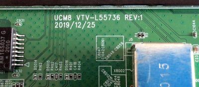 MAIN PARA TV TOSHIBA / NUMERO DE PARTE 631V0Q00110 / VTV-L55736 / VTV-L55736 REV:1 / 631V0Q00110 REV:C4 / E89382 / 7160248-5 / PANEL K430WDRA / NUMERO DE DISPLAY T430QVN03.0 / K430WDRA-UF300A500 / MODELO 43LF621U21 REV.F - Imagen 3