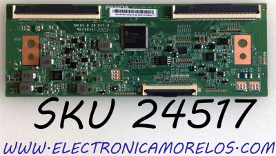 T-CON ORIGINAL PARA TV JVC / NUMERO DE PARTE RUNTK0135ZZ / CCPD-TC550-001 V1.0 / CCPD-TC550-001 / PANEL TPT550F2-PU4L01.Q / BOEA550WH1 / DISPLAY LC546PU4L 01 / MODELOS V555-H1 / V555-H1 LTCDZHKW / V555-H1 LTCDZHNW / LT-55MAW705 / E4AA55R / U557CV-UMRB