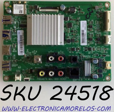 MAIN PARA TV VIZIO 4K·HDR·UHD / NUMERO DE PARTE XKCB02K012 / 715GA874-M0C-B00-004G / XKCB02K0120 / 905TXKSA55002200CX / PANEL TPT550F2-PU4L01.Q REV:S01C / DISPLAY LC546PU4L 01 / MODELOS V555-H1 / V555-H1 LTCDZHKW / V555-H1 LTCDZHNW