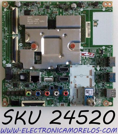 MAIN PARA TV LG NANOCELL 4K UHD SMART TV / NUMERO DE PARTE EBT66581201 / EAX69083603 / EAX69083603(1.0) / PANEL NC750DQG-ABGRC / DISPLAY HV750QUB-N9D / MODELO 75NANO80UNA / 75NANO80UNA.BUSFLKR / 75NAN080UNA