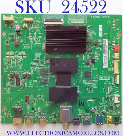 MAIN PARA TV TCL / NUMERO DE PARTE 08-CS55TML-LC335AA / 40-MST10M-MAH4HG / MST10M / 08-MS10M02-MA200AA / 08-MS10M02-MA300AA / V8-ST10K01-LF1V1107 / PANEL LVU550NDBL SD9W00 / MODELO 55R615