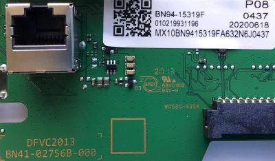 MAIN PARA SMART TV SAMSUNG QLED 4K CON HDR RESOLUCION (3,840 x 2,160) / NUMERO DE PARTE BN94-15319F / BN41-02756B / BN97-16597X / 010219931196 / BN41-02756B-000 / 20200618 / PANEL CY-RT058HGNV2H NW25 / MODELO QN58Q60TAFXZA DB01 - Imagen 2