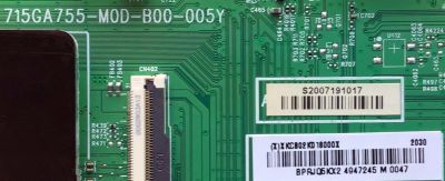 MAIN PARA SMART TV VIZIO 4K HDR RESOLUCION (3840 x 2160) / NUMERO DE PARTE XKCB02K018 / 715GA755-MOD-B00-005Y / (X)XKCB02K018000X / BPRJQ5KX2 / 4947245 / S2007191017 / PANEL T750QVF04.5 / MODELO P75Q9-H1 LTMAZPMW - Imagen 2