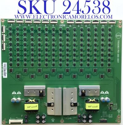 LED DRIVER PARA TV VIZIO 4K QUANTUM UHD SMART TV / NUMERO DE PARTE LNTVJT12ZAAAM / 715GA983-P01-000-005T / JT12ZAAAM / (X)LNTVJT12ZAAAM / PANEL T750QVF04.4 / MODELO P75QX-H1 / P75QX-H1 LTYAZT / P75QX-H1 LTYAZTKW