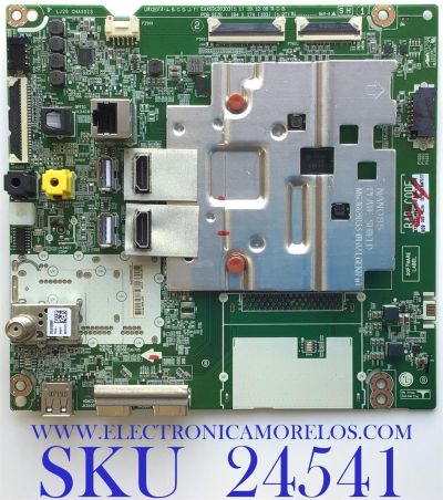 MAIN PARA SMART TV LG 4K UHD CON HDR RESOLUCION (3,840 x 2,160) / NUMERO DE PARTE EBT66470101 / EAX69120303(1.1) / DJEBT000-010P / RU09M6A0P6 / PANEL HC820DQF-VCXR1-214X / MODELO 82UN8570PUC.BUSJLJR / 82UN8570PUC